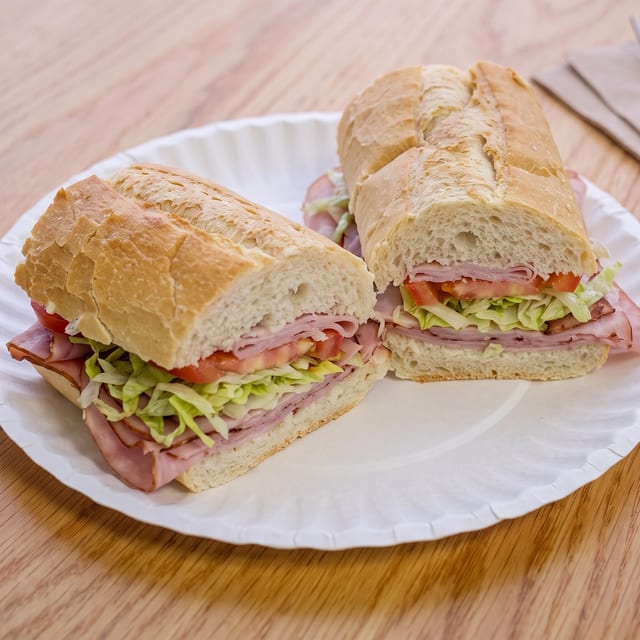 #1 Half Pressed Ham, Salami, Cheese.